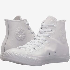 Converse Chuck Taylor HighTop Sneakers White Monochrome Unisex Men 7.5 Women 9.5